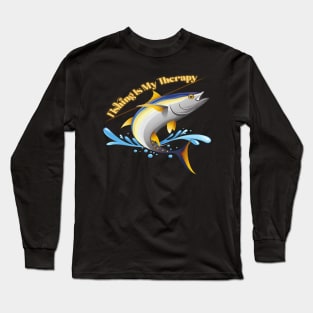 Fishing Is My Therapy Long Sleeve T-Shirt